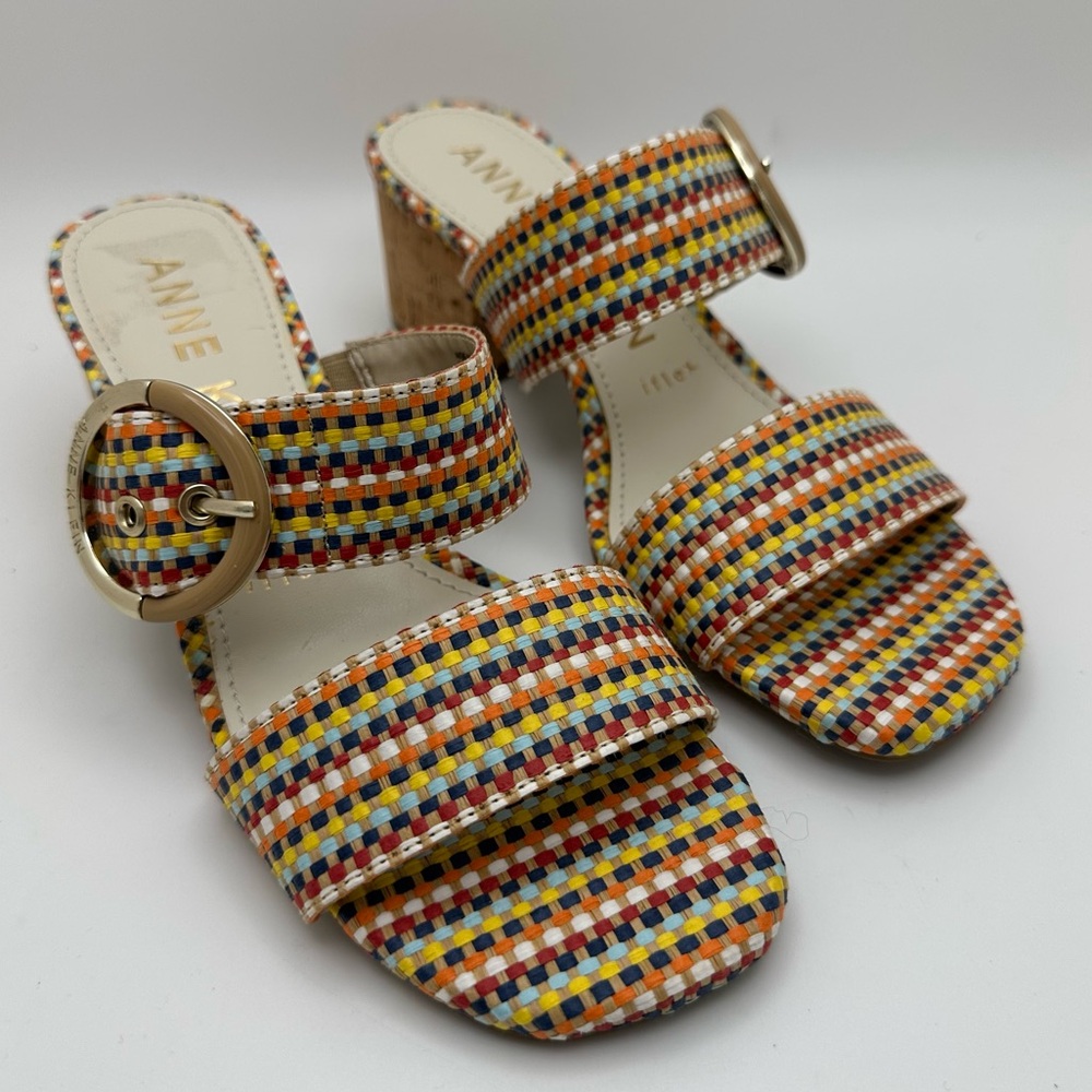 ANNE KLEIN Beale IFlex Multi Buckle Sandal Sz 6M